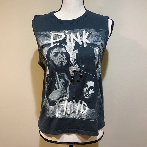 Pink Floyd Black Graphic Band Tank Top Tee - Picture 2 of 10